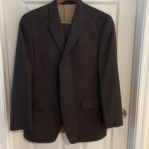Men’s Calvin Klein Brown Pin Striped Suit